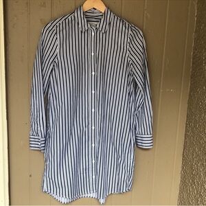 Equipment Femme  Blue Striped Shirt